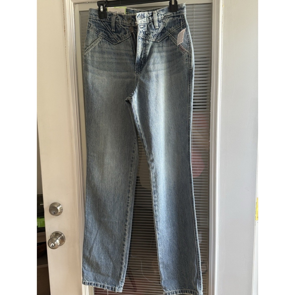 Cruel Denim Quinn Women's Light Hi Rise Relaxed Tapered 28" 5 Long Jeans NWT